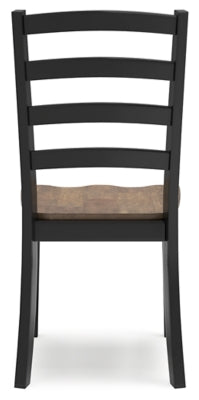 Ashley Wildenauer Brown Black Dining Chair (Set of 2)