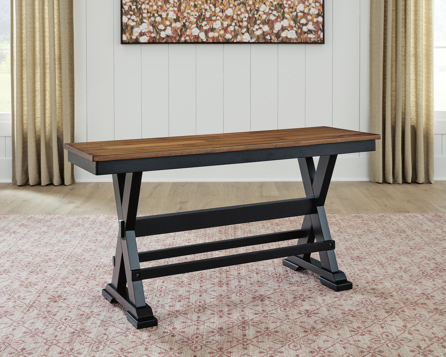 Ashley Wildenauer Brown Black 48" Counter Height Bench