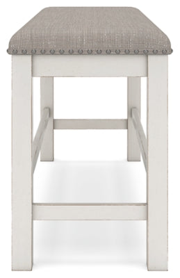 Ashley Robbinsdale Antique White 49" Counter Height Dining Bench