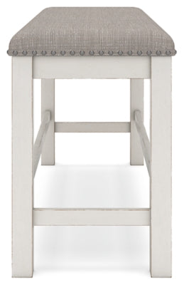 Ashley Robbinsdale Antique White 49" Counter Height Dining Bench