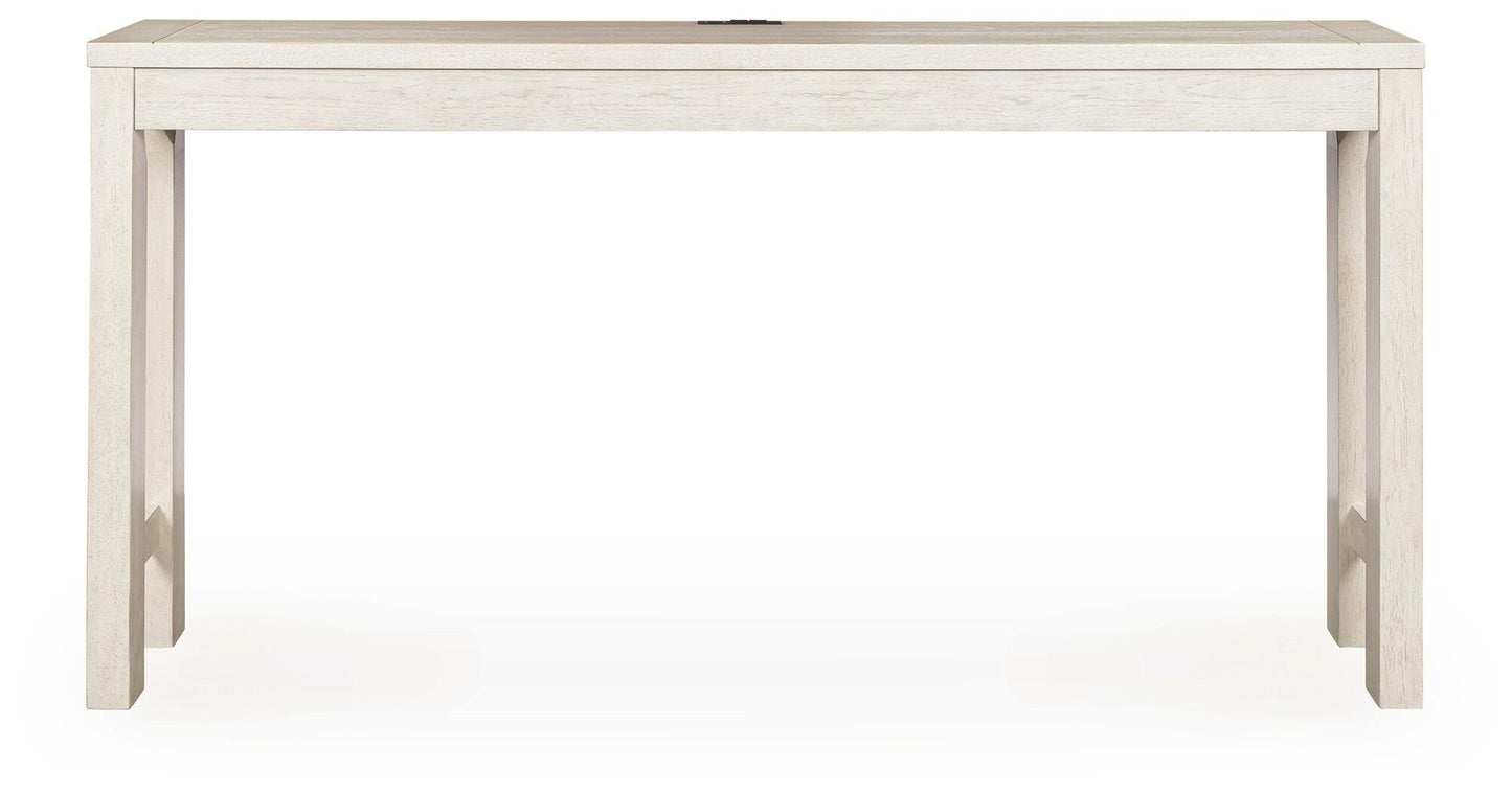 Ashley Robbinsdale Antique White Counter Height Dining Table and 3 Barstools Set (Set of 4)