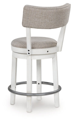 Ashley Robbinsdale Antique White Counter Height Barstool (Set of 2)