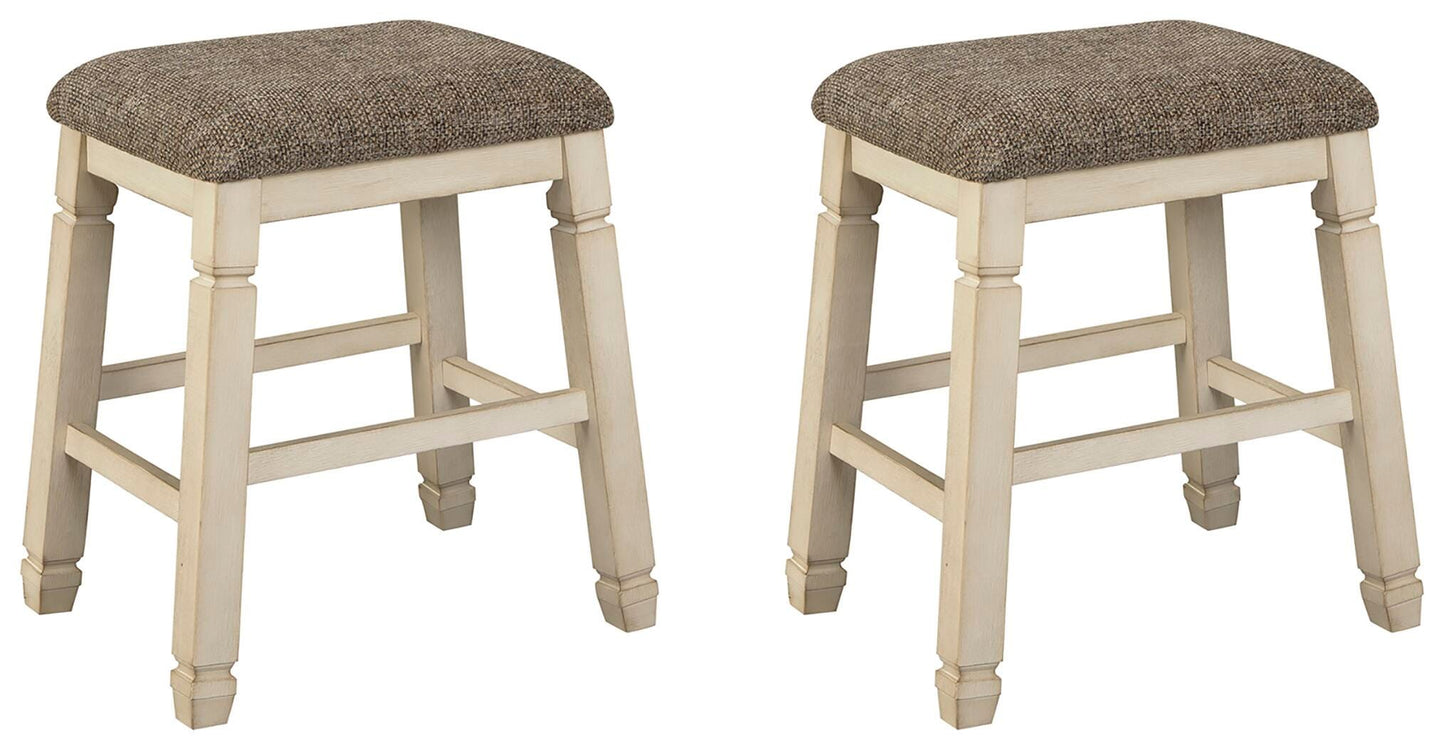 Ashley Bolanburg Two-tone Counter Height Bar Stool (Set of 2)