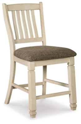 Ashley Bolanburg Two-tone Counter Height Rake-Back Bar Stool (Set of 2)