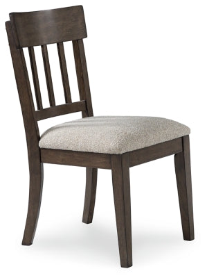 Ashley Veramond Gray Dark Brown Dining Chair (Set of 2)