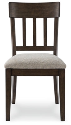 Ashley Veramond Gray Dark Brown Dining Chair (Set of 2)