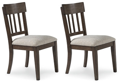 Ashley Veramond Gray Dark Brown Dining Chair (Set of 2)