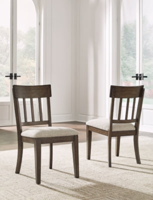 Ashley Veramond Gray Dark Brown Dining Chair (Set of 2)