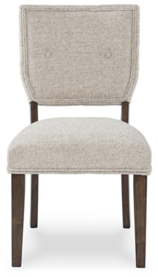 Ashley Veramond Gray Dark Brown Dining Chair (Set of 2)