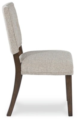 Ashley Veramond Gray Dark Brown Dining Chair (Set of 2)