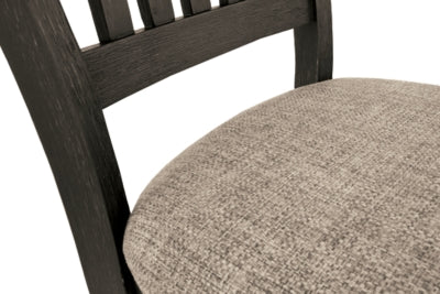 Ashley Tyler Creek Black Grayish Brown Dining Chair (Set of 2)