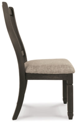 Ashley Tyler Creek Black Grayish Brown Dining Chair (Set of 2)