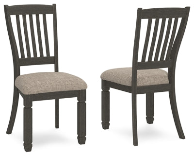 Ashley Tyler Creek Black Grayish Brown Dining Chair (Set of 2)