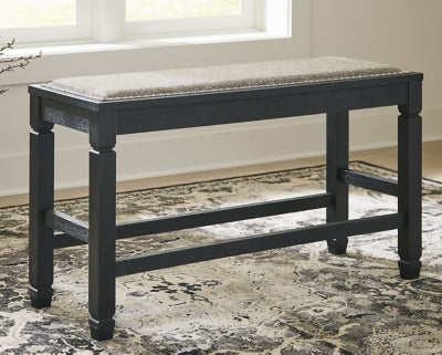 Ashley Tyler Creek Antique Black Counter Height Dining Bench