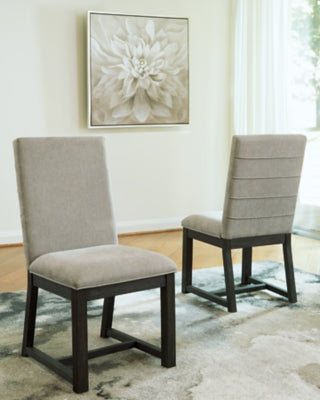 Ashley Bellvern Dark Gray Dining Chair (Set of 2)