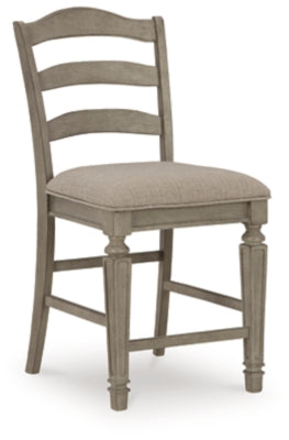 Ashley Lodenbay Antique Gray Counter Height Barstool (Set of 2)