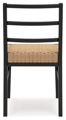 Ashley Isanti Light Brown Black Dining Chair (Set of 2)