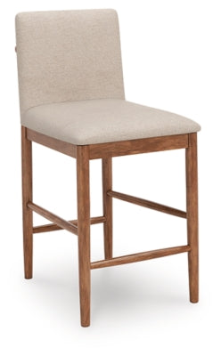 Ashley Isanti Light Brown Counter Height Barstool (Set of 2)