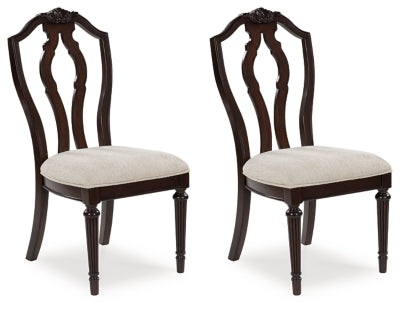 Ashley Lavinton Tan Brown Dining Chair (Set of 2)