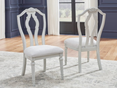 Benchcraft Montelaine Antique White Dining Chair (Set of 2)