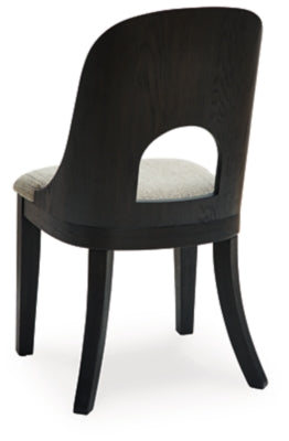 Ashley Rowanbeck Gray Black Dining Chair (Set of 2)