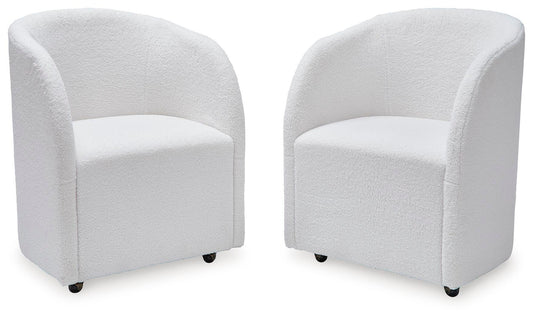 Ashley Rowanbeck Ivory Dining Chair (Set of 2)