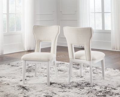 Ashley Chalanna White Dining Chair (Set of 2)