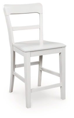 Ashley Chadworth White Counter Height Barstool (Set of 2)