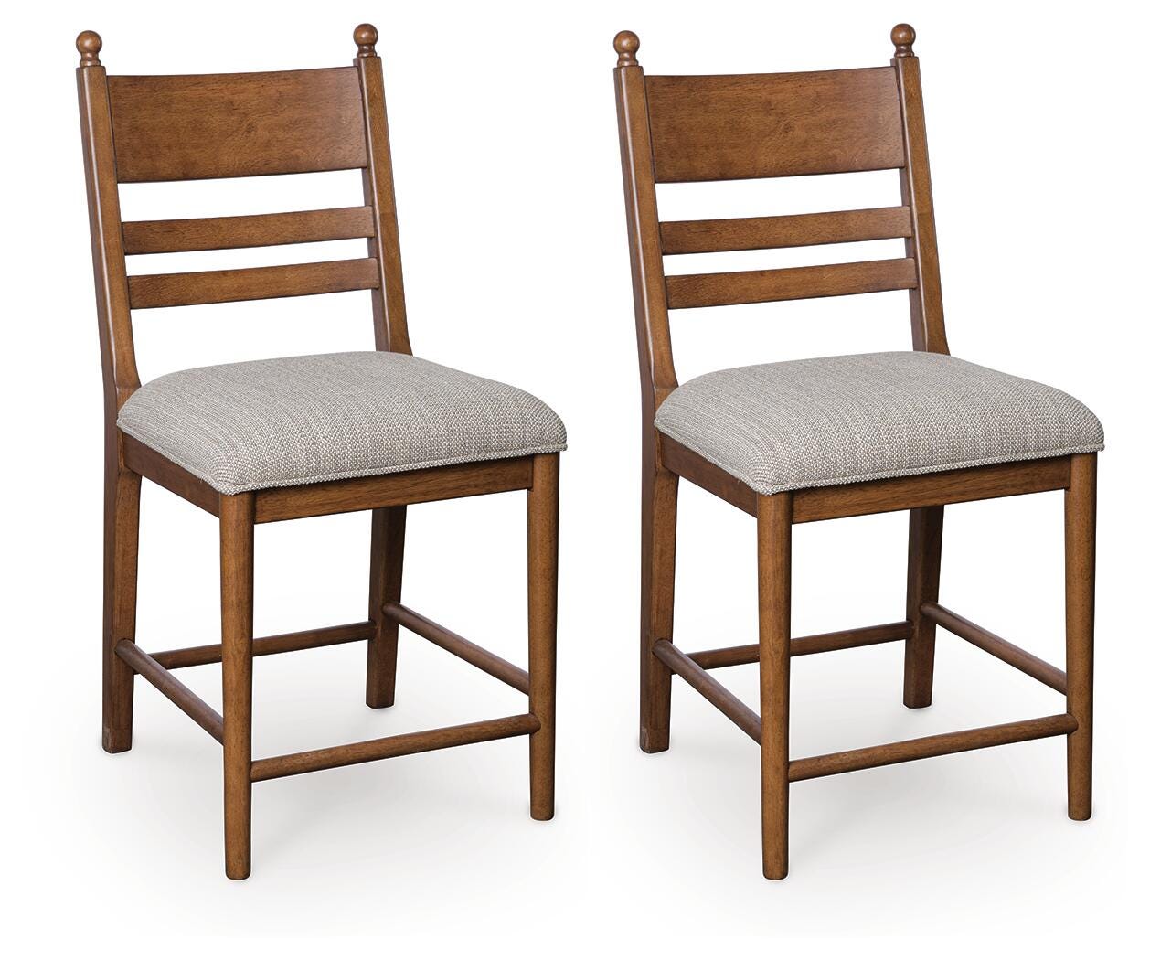 Ashley Chadworth Brown Counter Height Barstool (Set of 2)