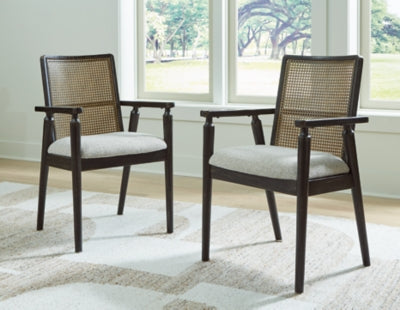 Ashley Galliden Black Dining Arm Chair (Set of 2)