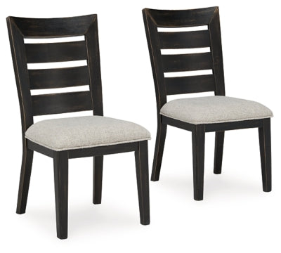 Ashley Galliden Black Dining Chair (Set of 2)