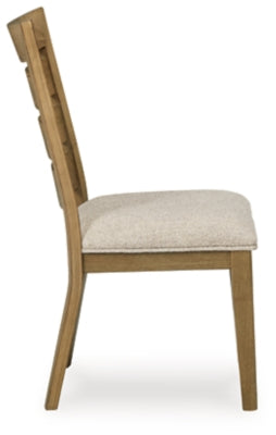 Ashley Galliden Light Brown Dining Chair (Set of 2)