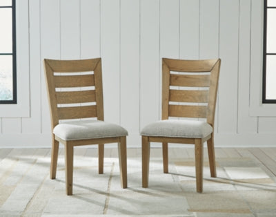 Ashley Galliden Light Brown Dining Chair (Set of 2)