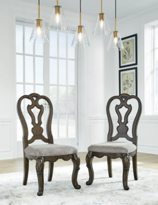Ashley Maylee Dark Brown Dining Chair (Set of 2)