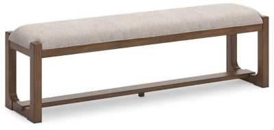 Ashley Cabalynn Oatmeal Light Brown 63" Dining Bench