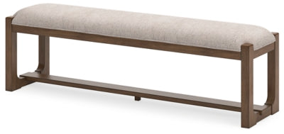 Ashley Cabalynn Oatmeal Light Brown 63" Dining Bench