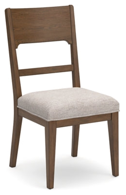 Ashley Cabalynn Oatmeal Light Brown Dining Chair (Set of 2)