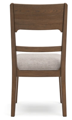 Ashley Cabalynn Oatmeal Light Brown Dining Chair (Set of 2)