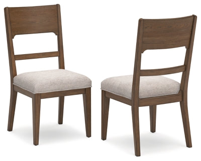 Ashley Cabalynn Oatmeal Light Brown Dining Chair (Set of 2)