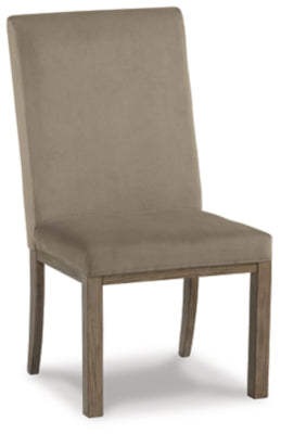 Ashley Chrestner Gray Brown Dining Chair (Set of 2)