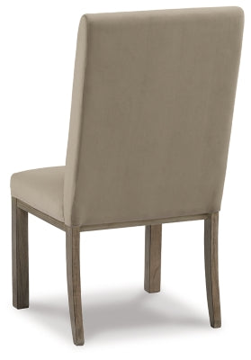 Ashley Chrestner Gray Brown Dining Chair (Set of 2)