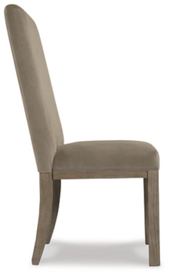 Ashley Chrestner Gray Brown Dining Chair (Set of 2)