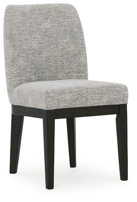 Ashley Burkhaus Beige Dark Brown Dining Chair (Set of 2)