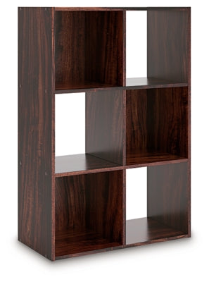 Ashley Glosmount Cherry Light Brown Six Cube Organizer