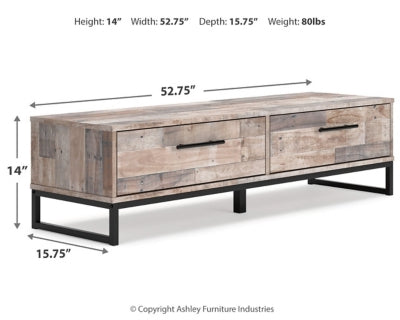 Ashley Neilsville Whitewash Bench with Coat Rack