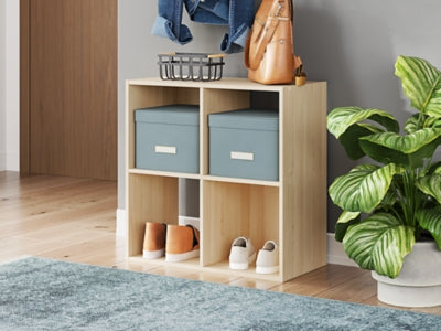 Ashley Piperton Tan Four Cube Organizer