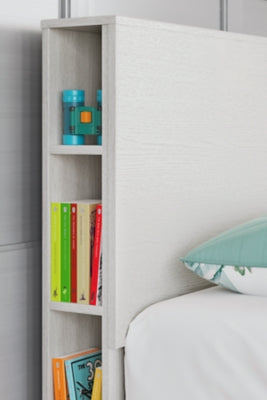 Ashley Aprilyn White Twin Bookcase Headboard