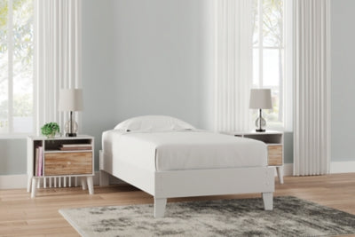 Ashley Piperton White Twin Platform Bed