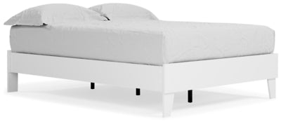 Ashley Piperton White Full Platform Bed