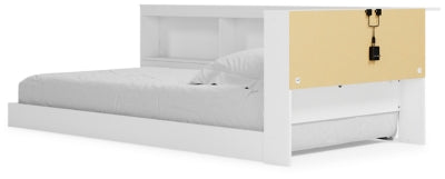 Ashley Piperton White Twin Bookcase Storage Bed